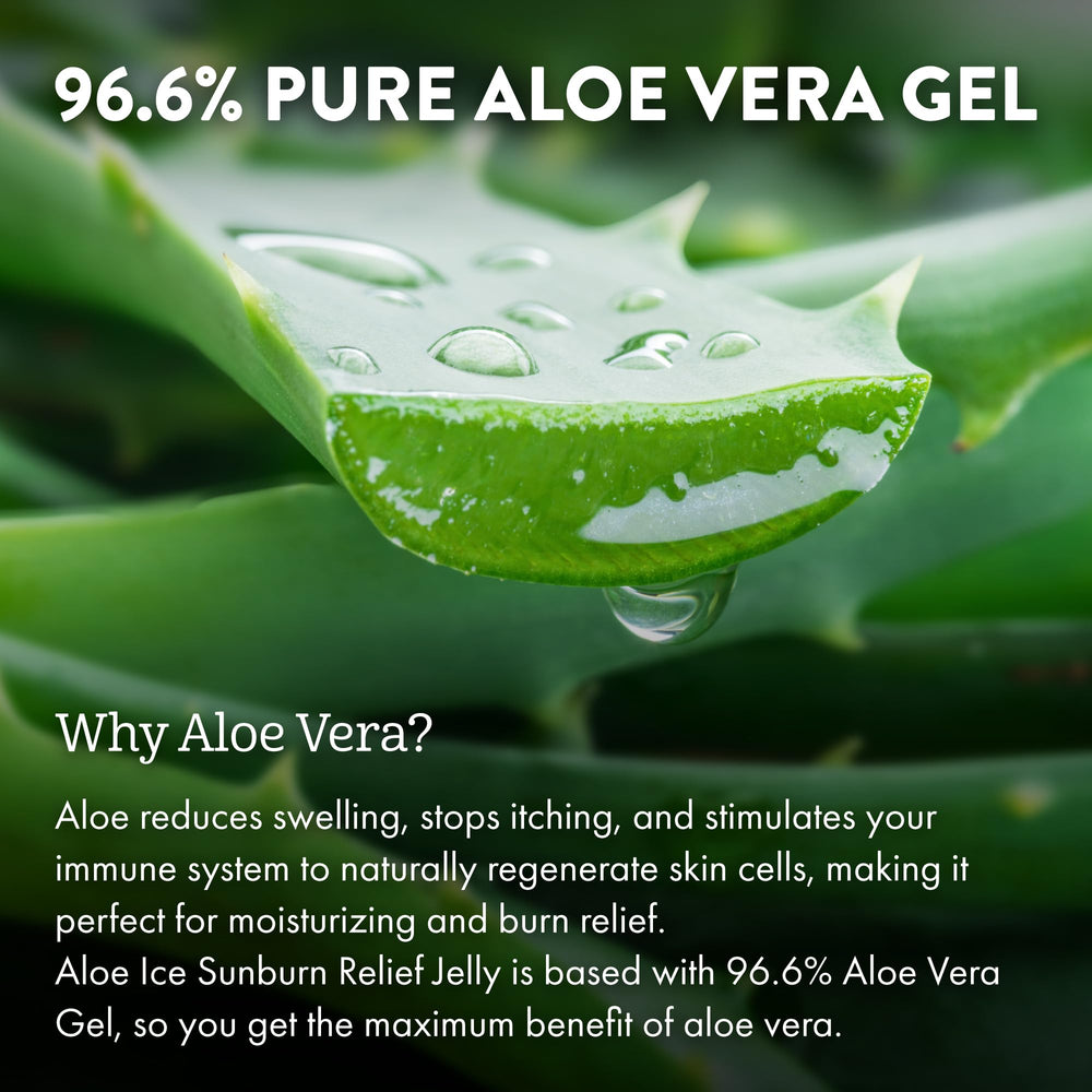 ALOE UP absorption rapide, gel aloe vera pour peau confortable après exposition.
