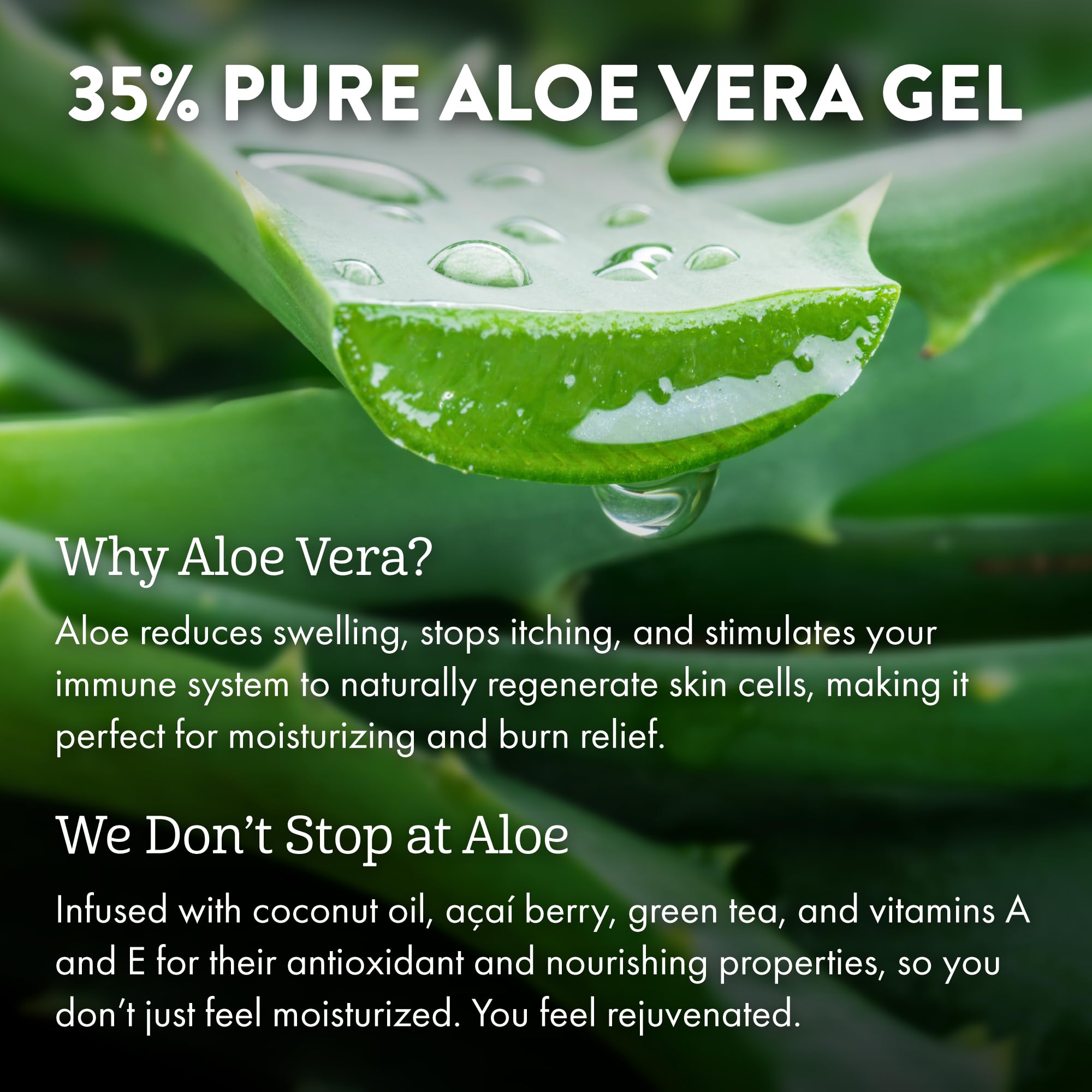 ALOE UP Après Soleil – ingrédients naturels coco, acai et thé vert pour nourrir