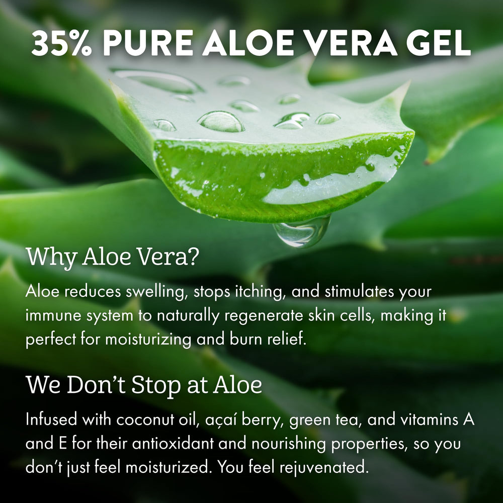 ALOE UP Après Soleil – ingrédients naturels coco, acai et thé vert pour nourrir