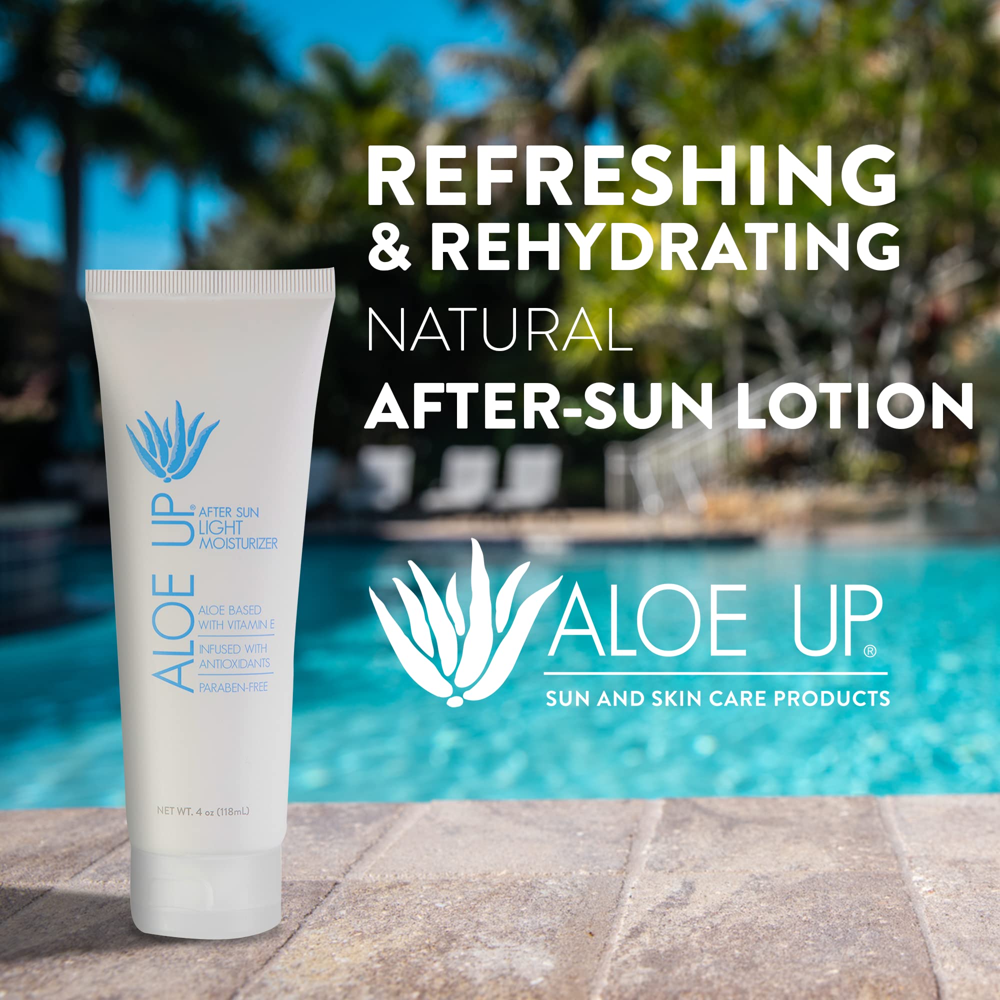 ALOE UP Après Soleil – parfum pêche-abricot apaisant après soleil