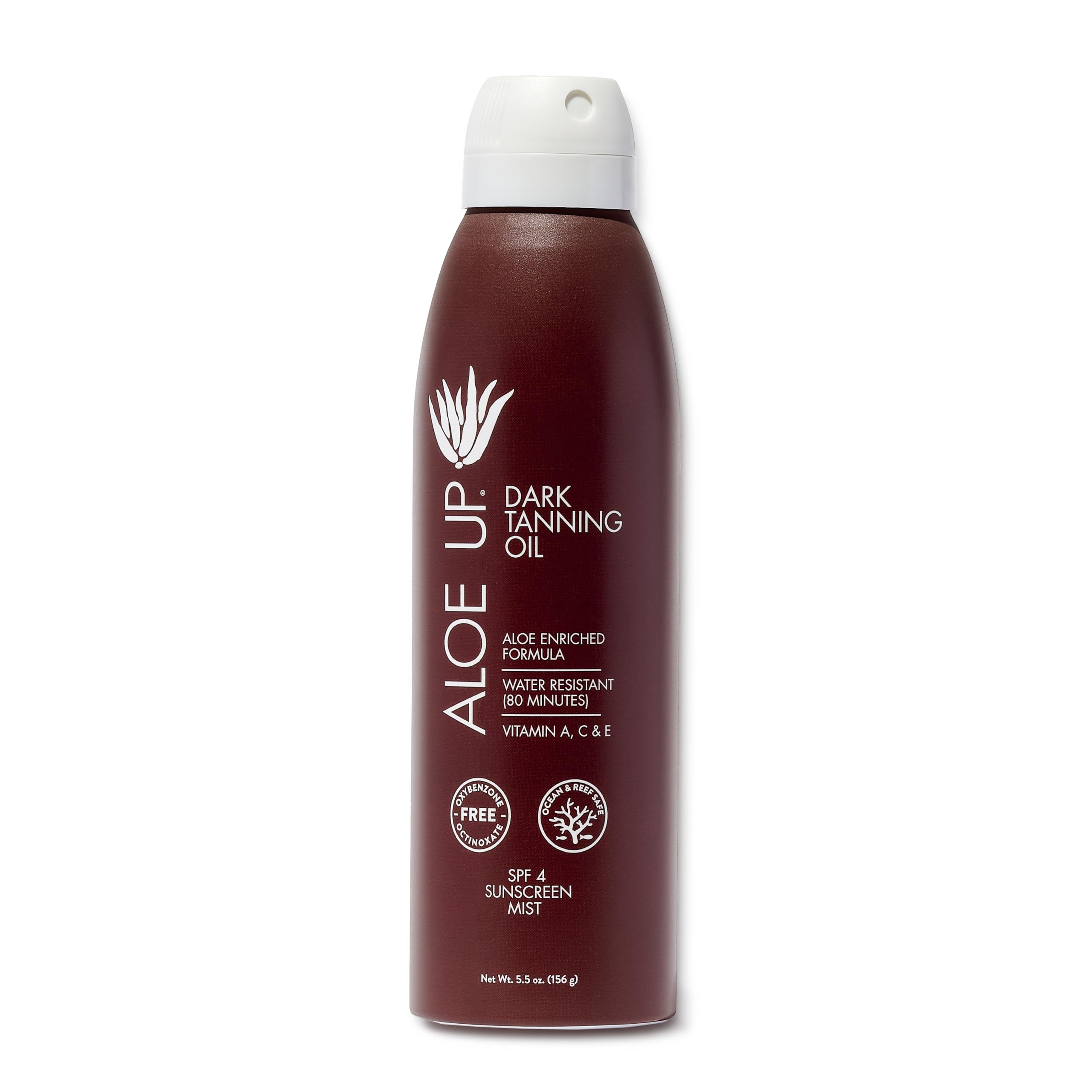 ALOE UP huile bronzante en spray pour corps et visage, hydratation légère sans gras.