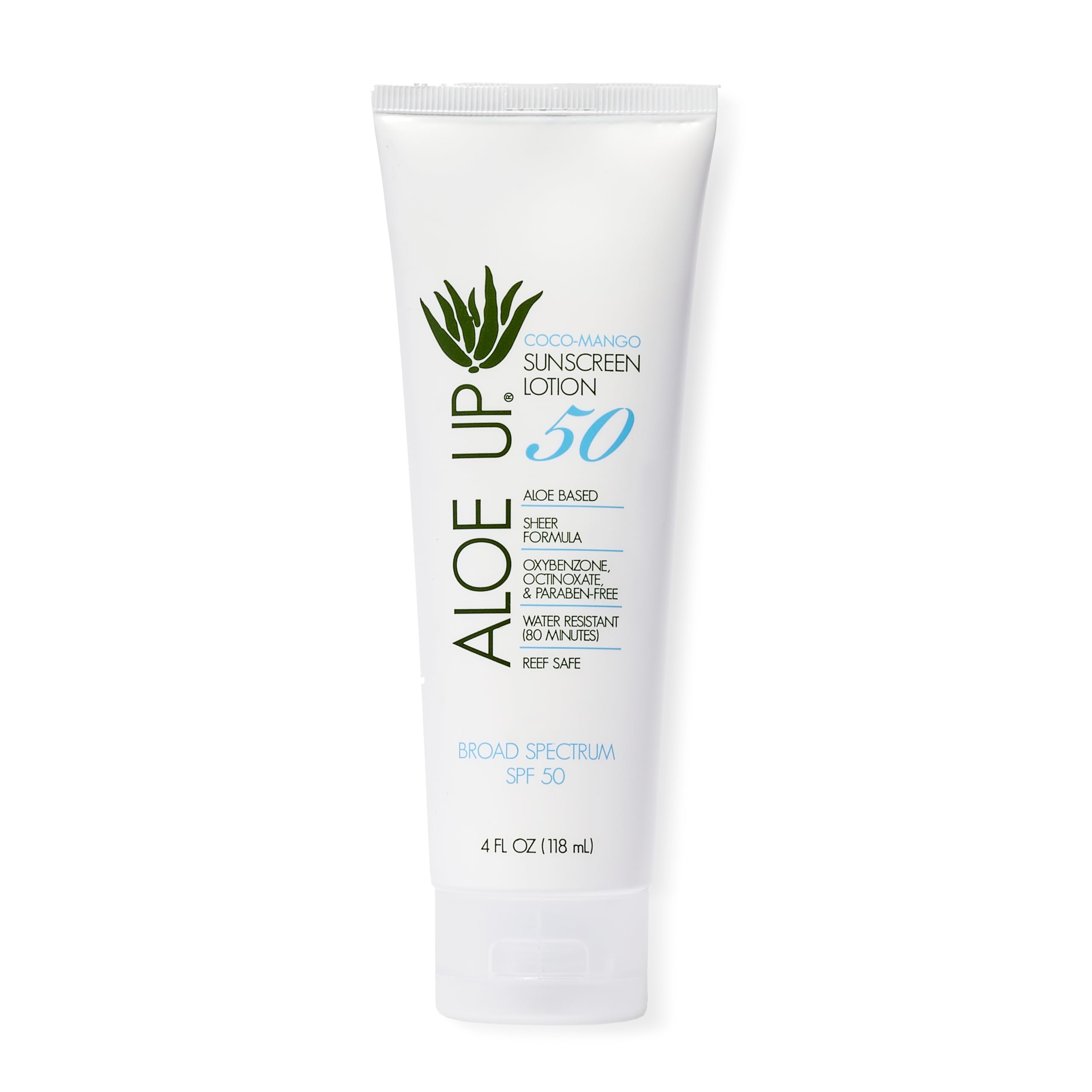 Aloe Up SPF50, bouteille visage et corps, hydratation durable et protection UV.