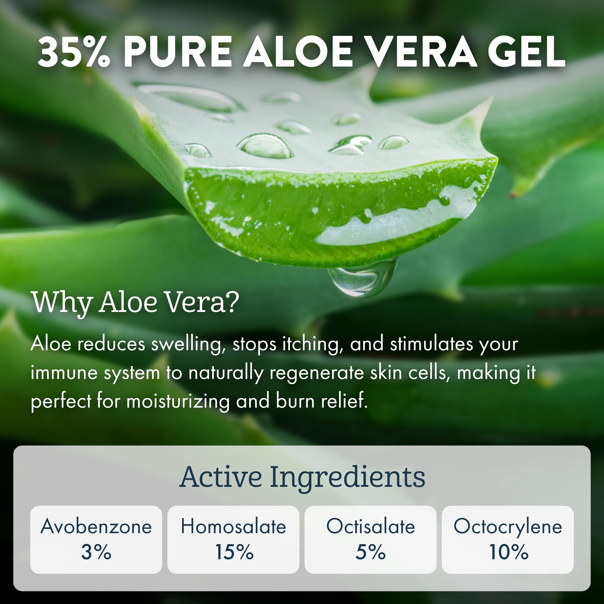 Aloe Up SPF50, hydratation profonde grâce à l’aloe vera à 35%.