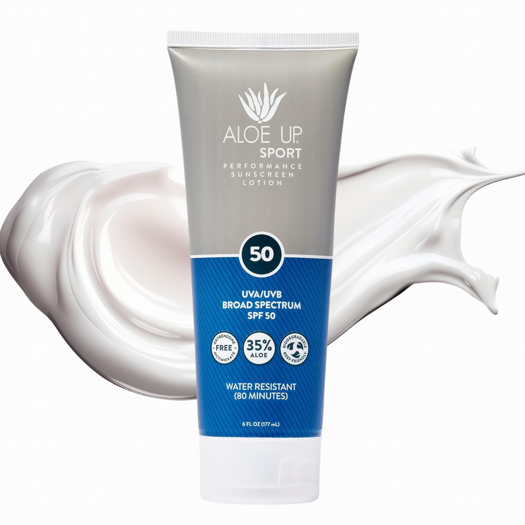 Aloe Up Sport Crème Solaire Visage et Corps protège et hydrate en profondeur.