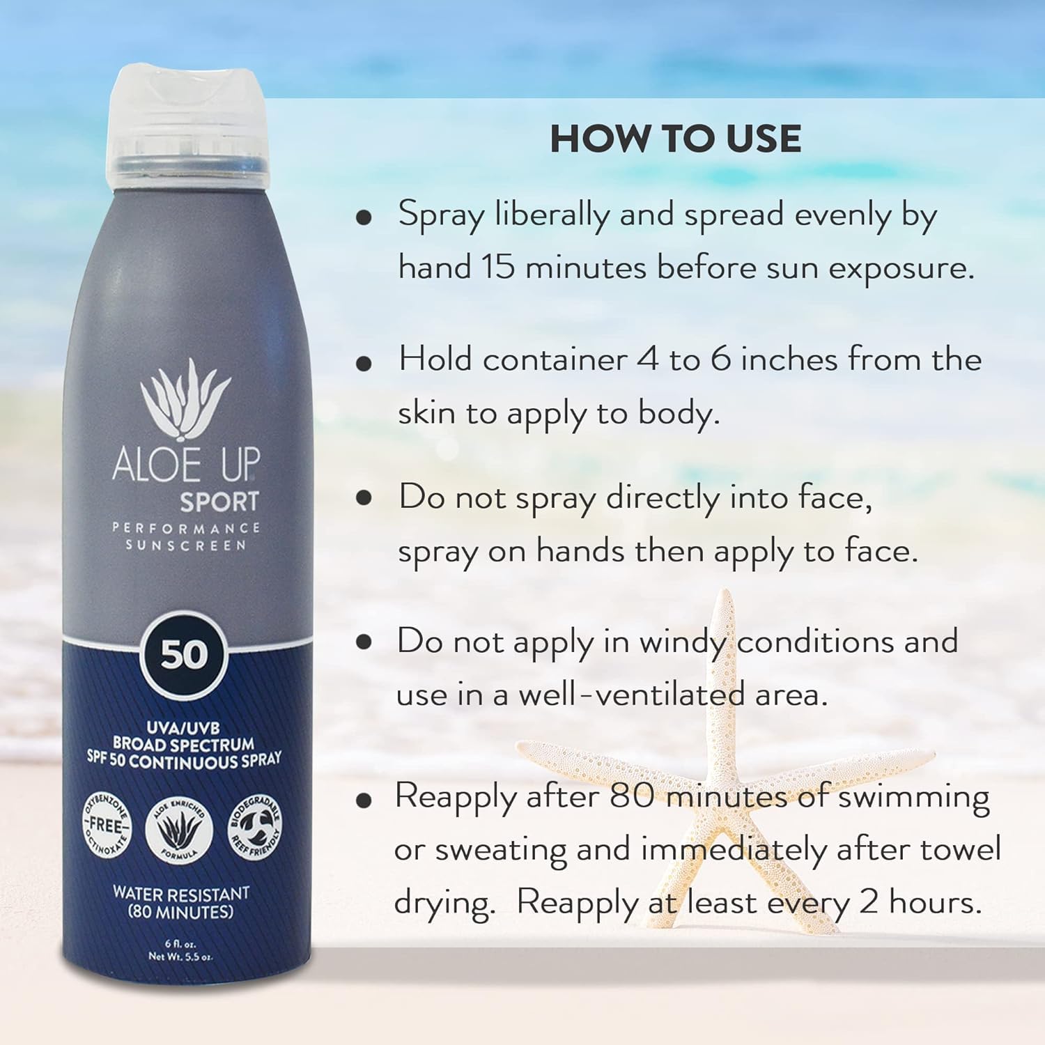 Aloe Up Sans parfum, soin solaire adapté aux peaux sensibles.