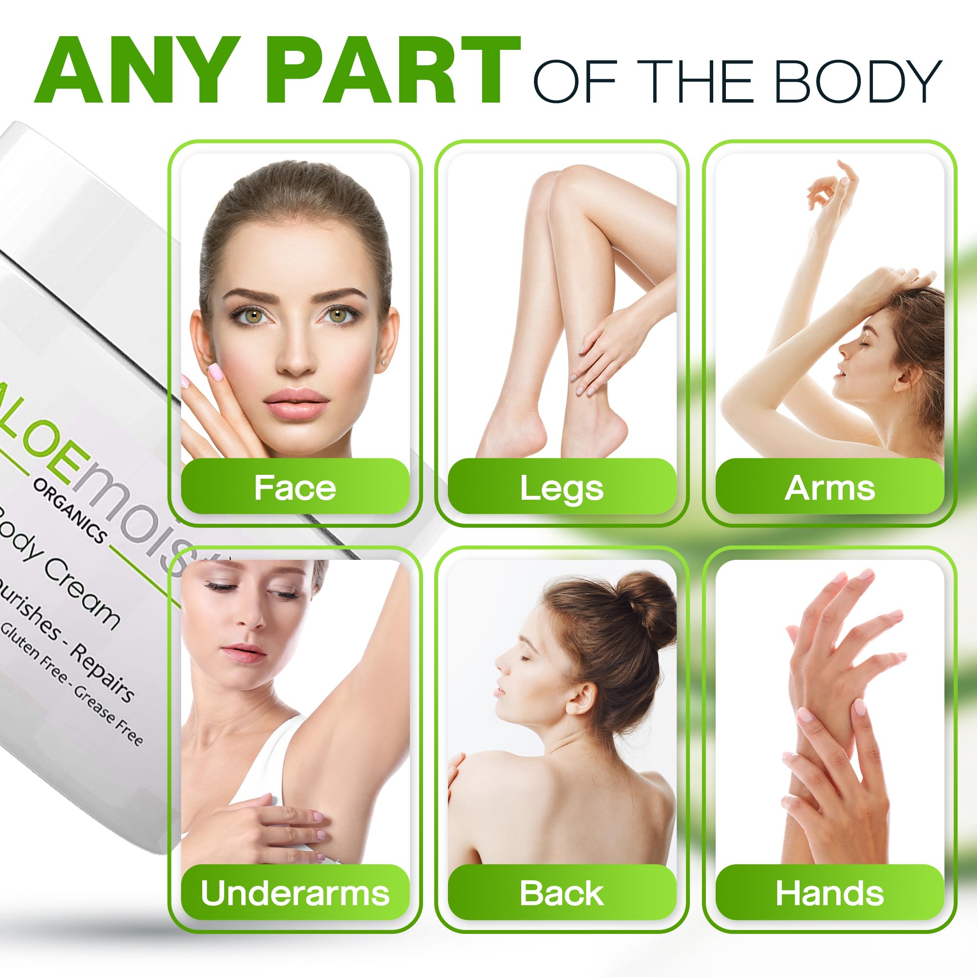 Application visage AloeMoist soin anti age doux