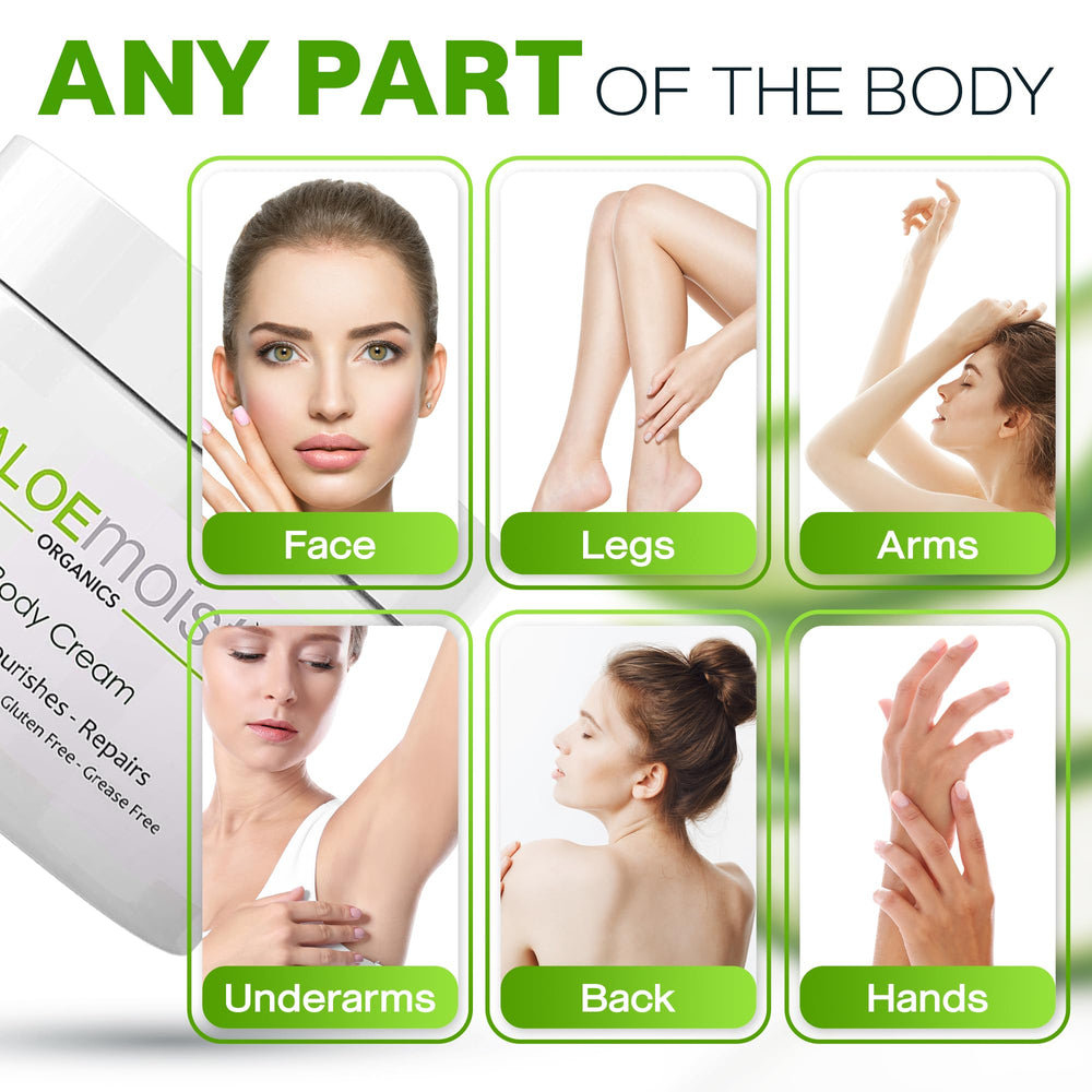 Application visage AloeMoist soin anti age doux