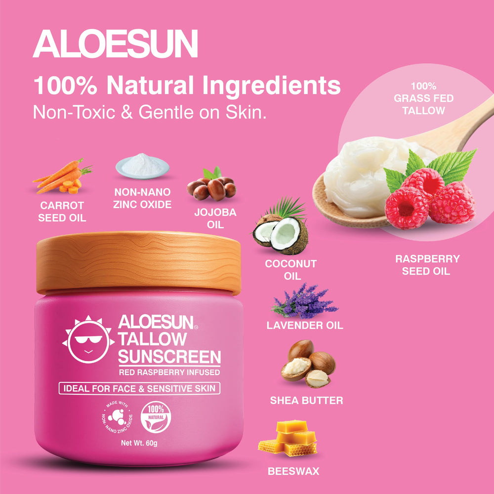 ALOESUN emballage voyage compact, pratique pour les sorties.