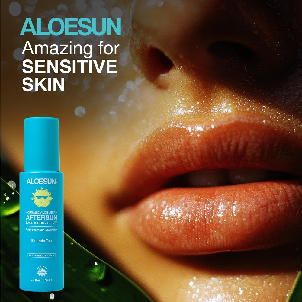 ALOESUN Format voyage après-soleil pour peau rafraîchie.