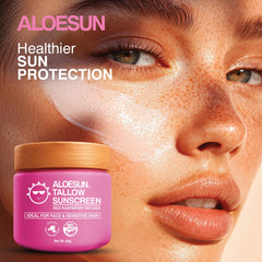 ALOESUN SPF30 avec zinc non-nano, étiquette claire et fiable.