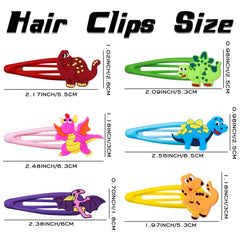 Barrettes dinosaure Alomois, six styles variés pour personnaliser chaque tenue.