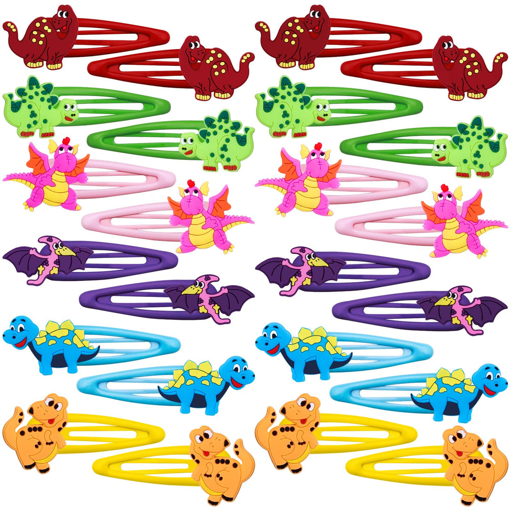 Barrettes dinosaure Alomois sans glissement pour une tenue durable.
