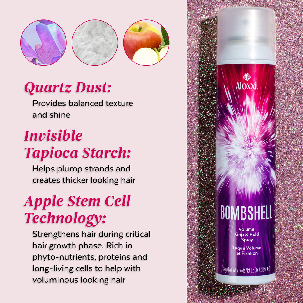 ALOXXI Bombshell – protection-chaleur-450f : protège lors du coiffage chaud.