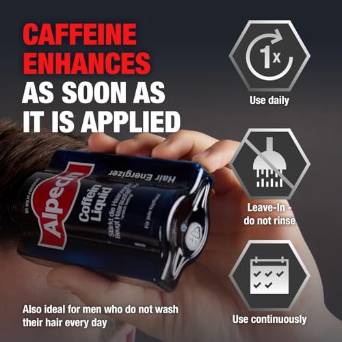 Alpecin Caféine : composition avec zinc et niacine, soin ciblé pour le cuir chevelu.