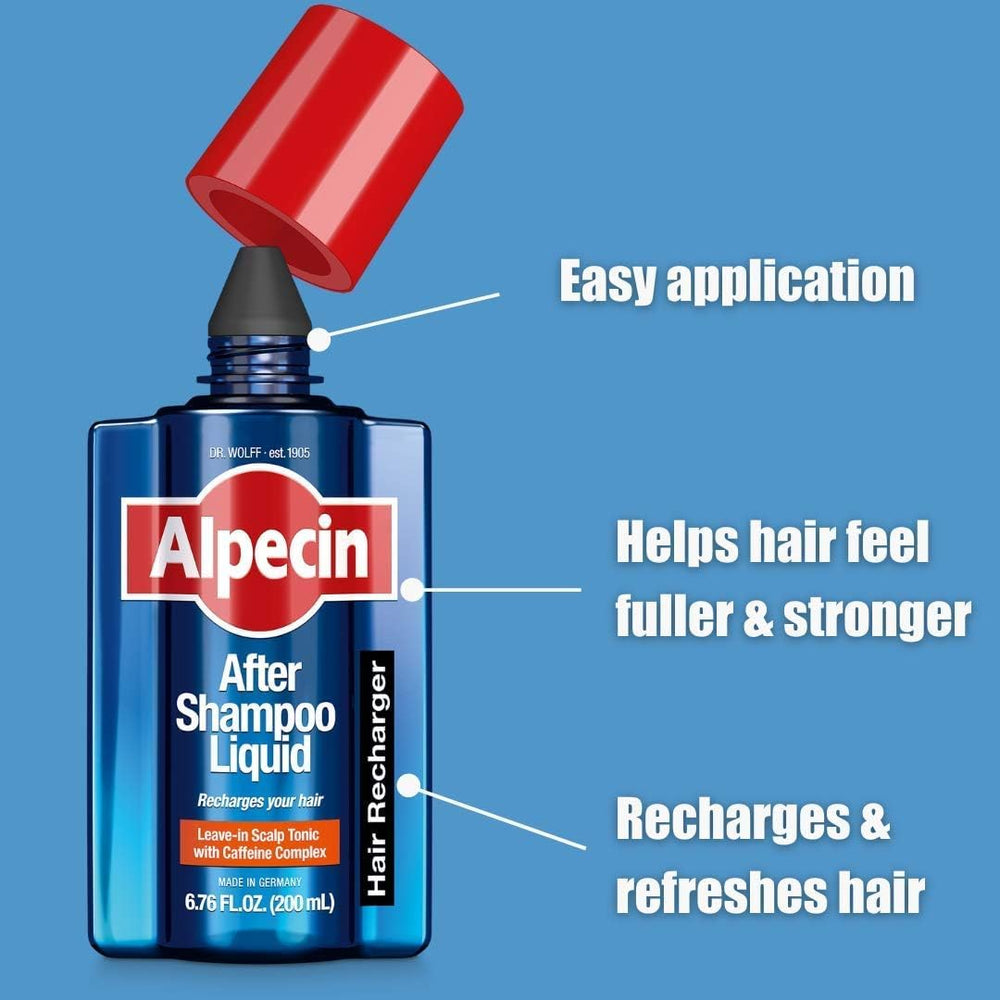 Formule sans sulfates, adaptée au rituel capillaire masculin avec Alpecin.