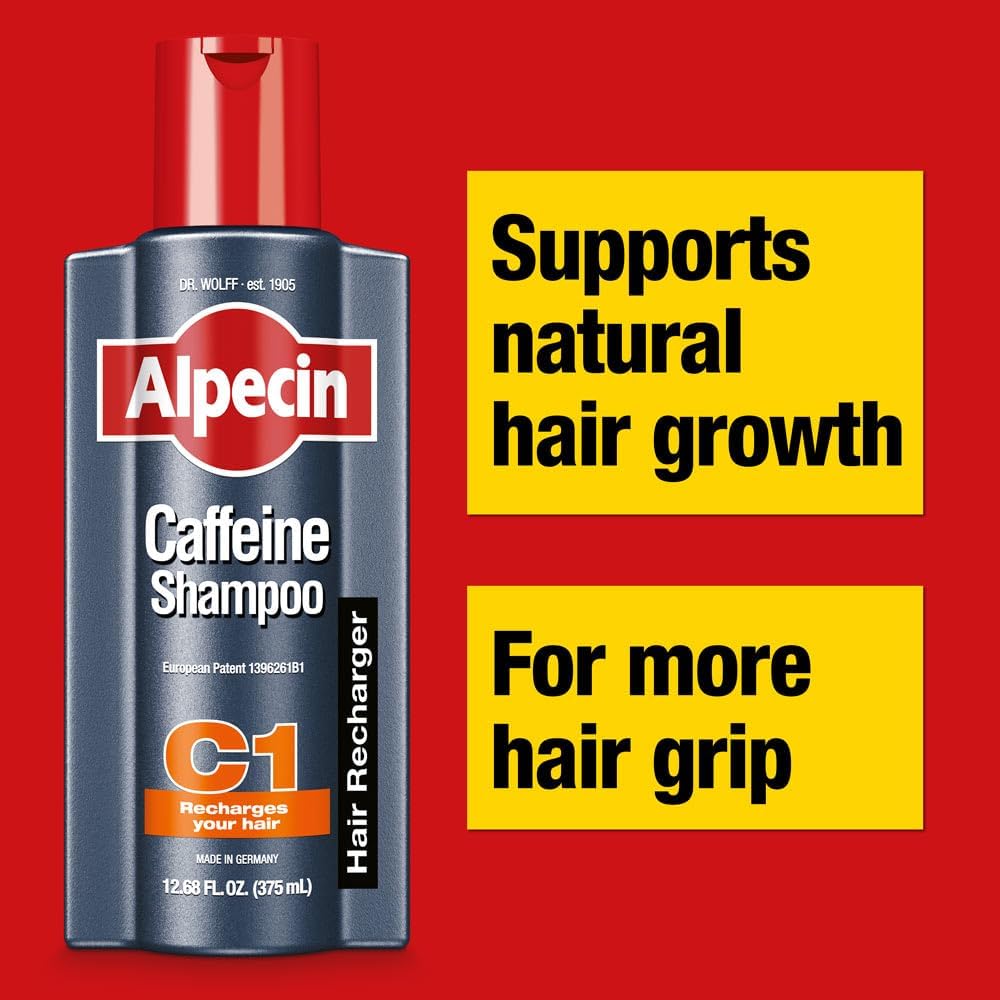 Alpecin C1 Shampoing Caféine : Énergie pour les cheveux, impression de densité et de vitalité.