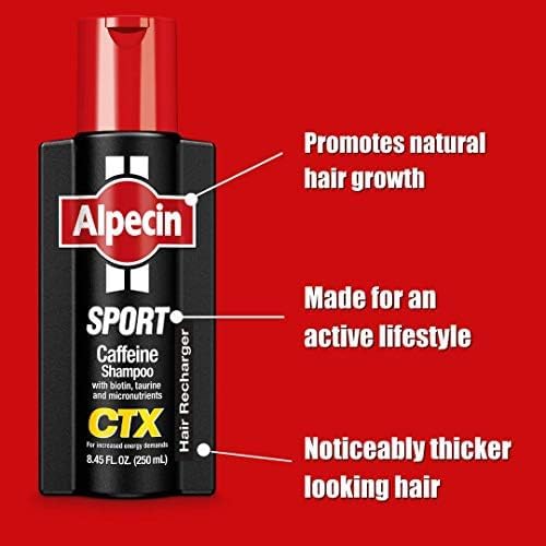Étiquette et emballage Alpecin CTX Sport, symbole d’ingénierie allemande.