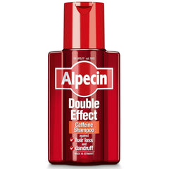 Alpecin Double Effect, flacon 200 ml, démarrage doux des pellicules.