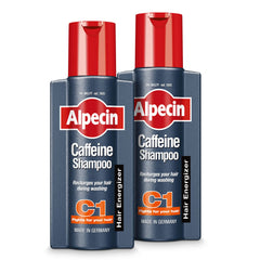 Shampooing Alpecin C1 dans sa bouteille, sensation rafraîchissante lors de l’utilisation