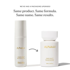 Alpha-H Liquid Gold: gouttes visibles prêtes à l’application