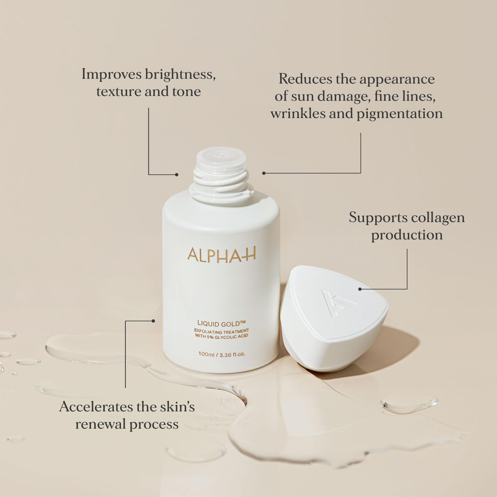 Alpha-H Liquid Gold: teint lumineux après utilisation régulière