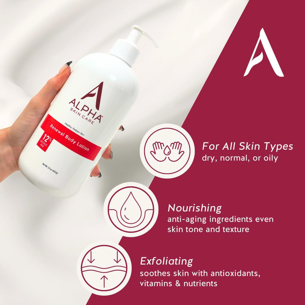 Lotion Corps Alpha Texture Crème: peau plus douce et uniformisée.