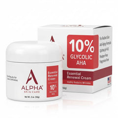 Alpha Skin Care Crème de renouvellement : flacon 2 oz prêt pour une routine anti-âge.