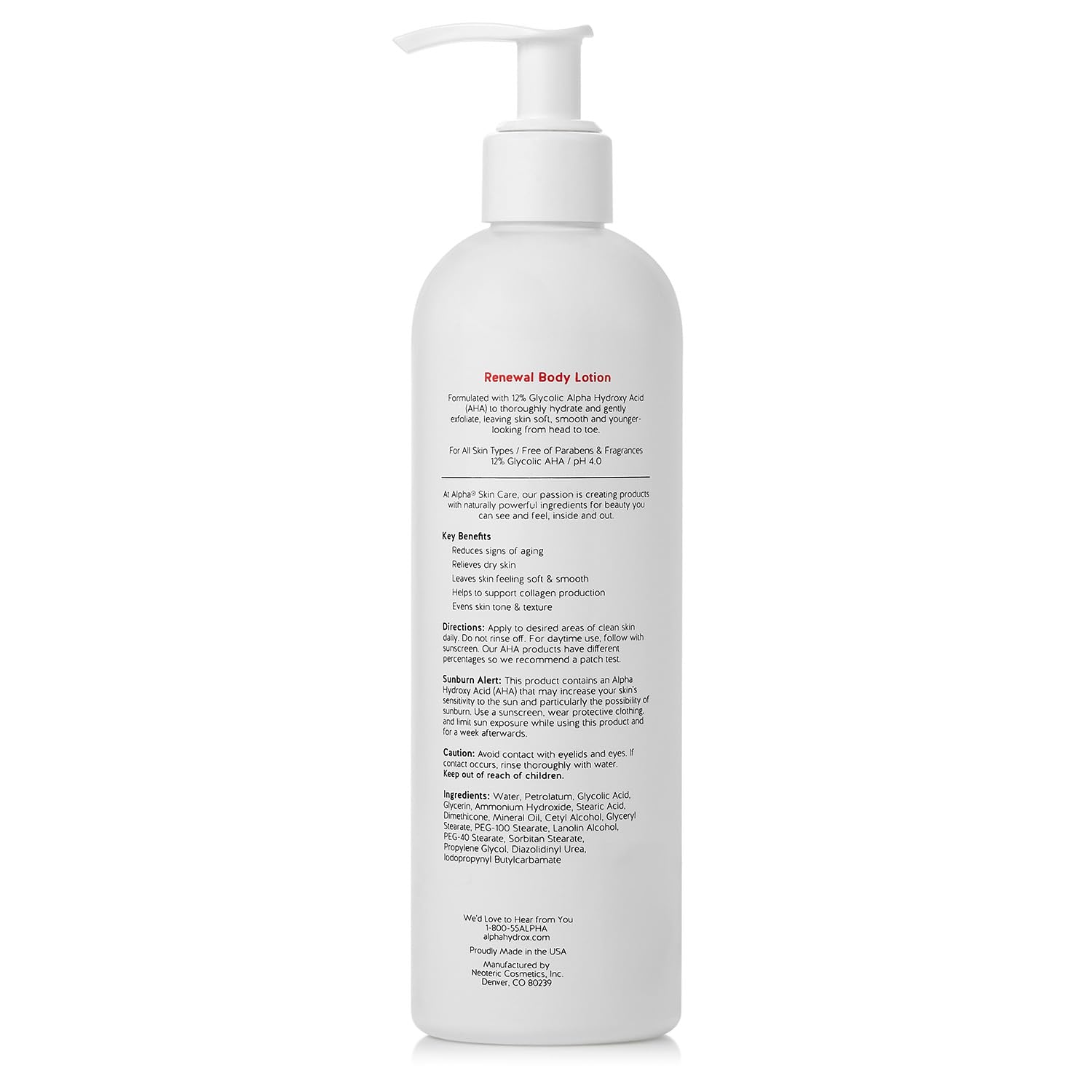 Utilisation quotidienne sur bras et jambes avec Alpha Skin Care