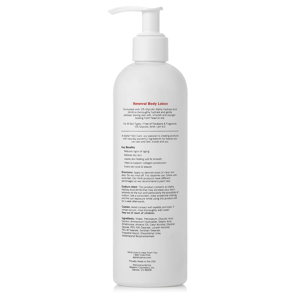 Utilisation quotidienne sur bras et jambes avec Alpha Skin Care