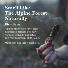 Gel douche Alpine Provisions avec aloe vera et coco pour une hydratation douce.