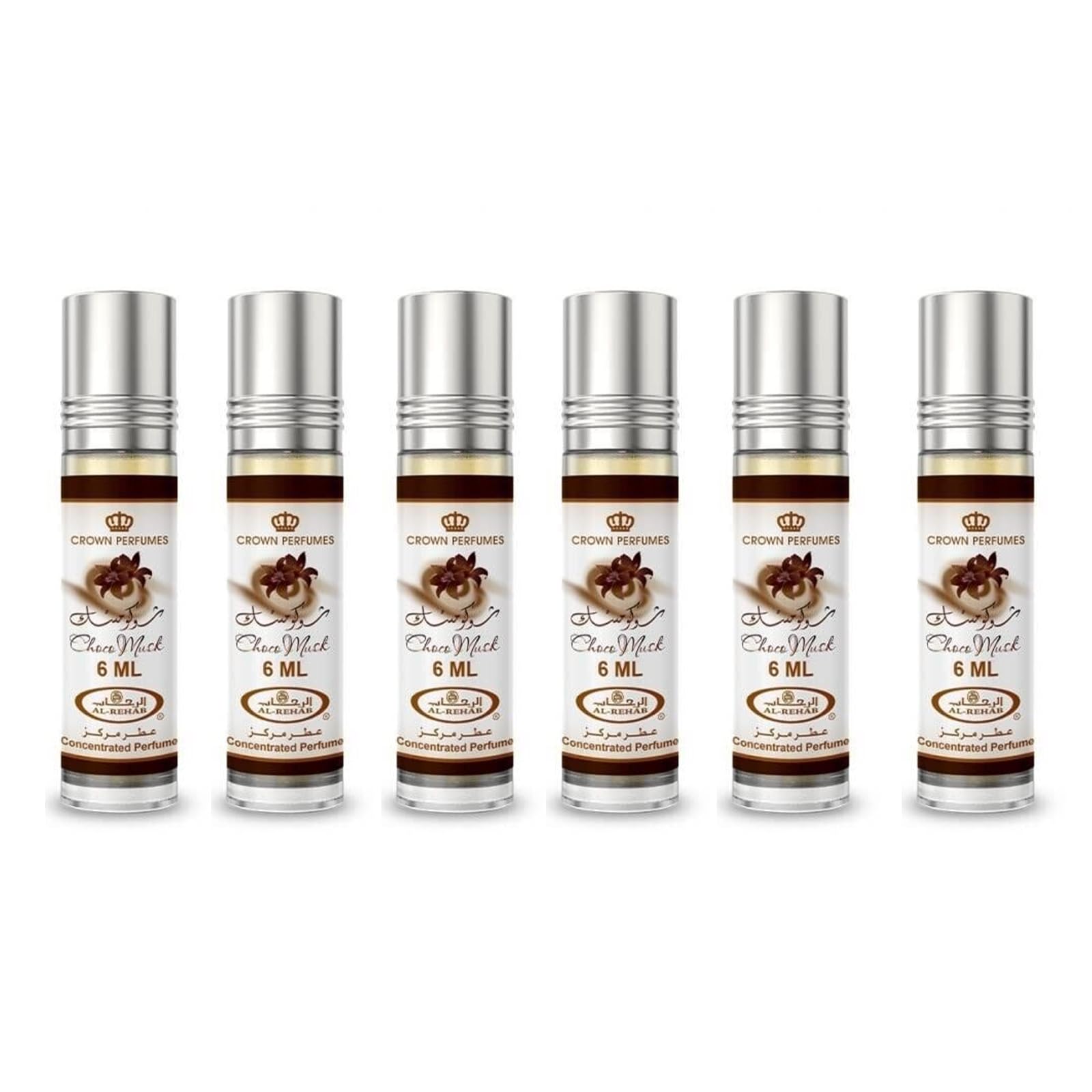 Al-Rehab Choco Musk roller-bouteille : parfum concentré, gourmand vanille-chocolat pour durer