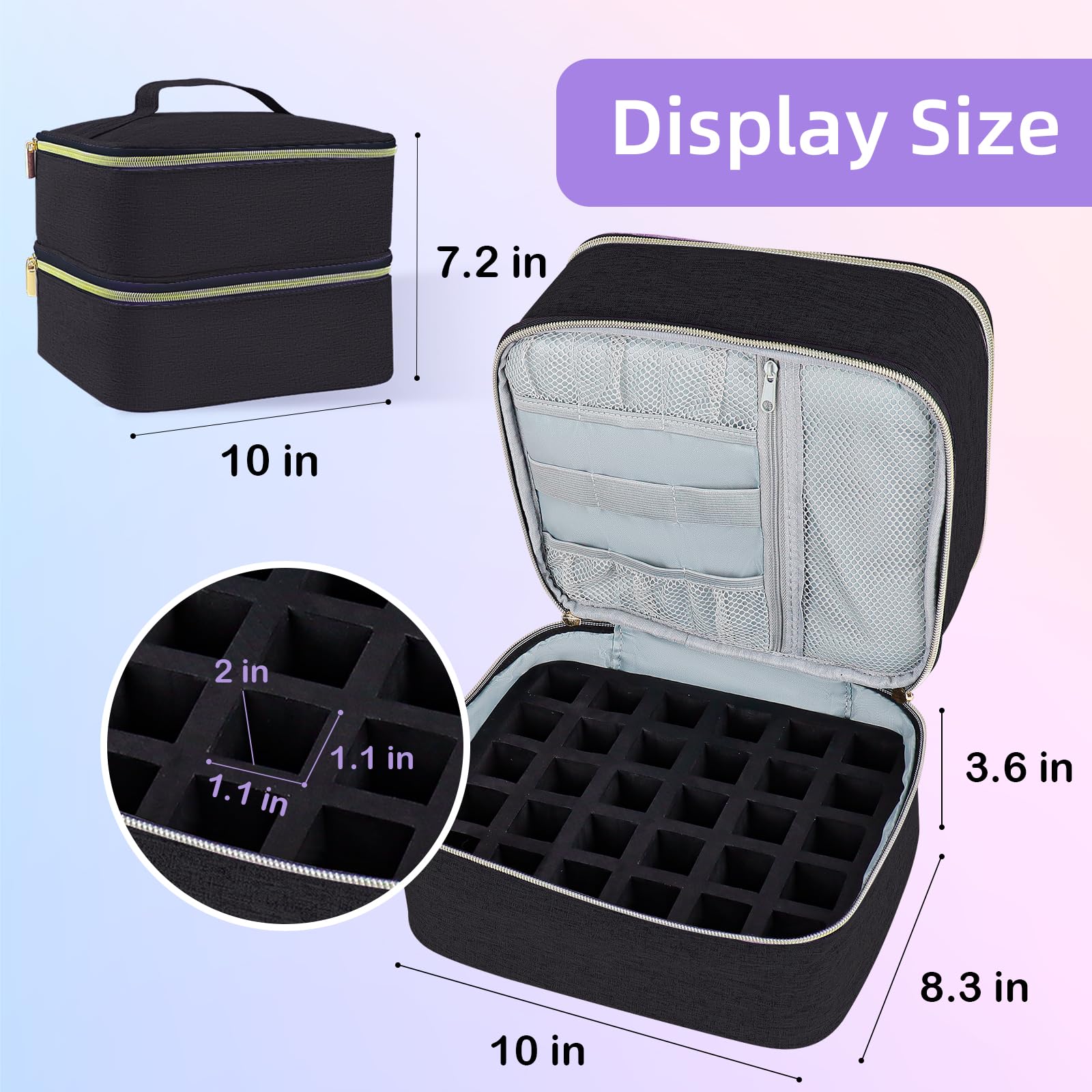 ALSLEA dimensions-pratiques 10-pouces x 8,3-pouces x 7,2-pouces—idéales pour table et voyage.