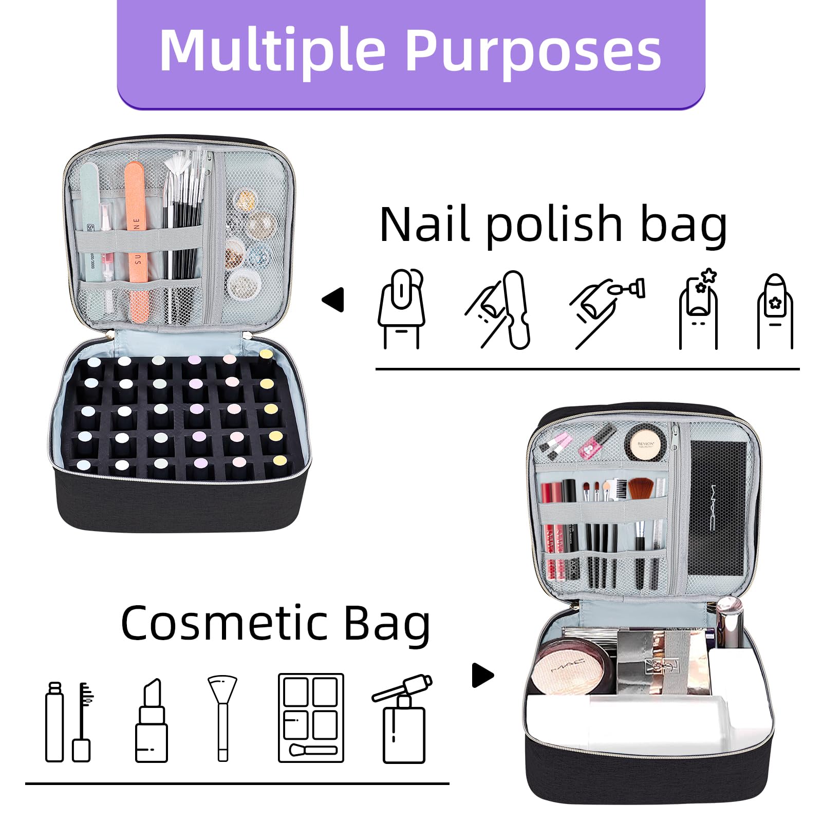 ALSLEA rangement-polyvalent—idéal pour couture, cosmétique et huiles essentielles.