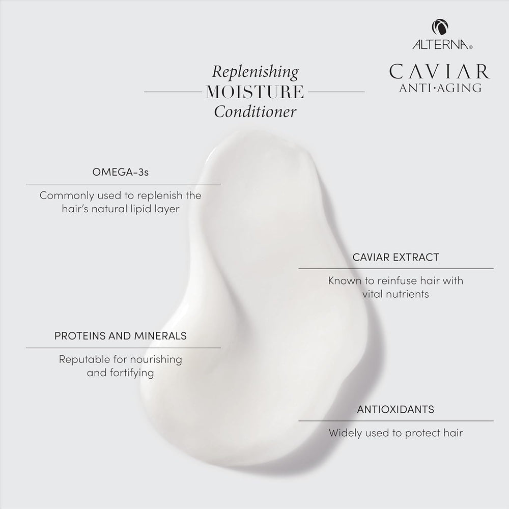 Protection de couleur par Alterna Caviar Anti-Âge, aide à préserver l'éclat.