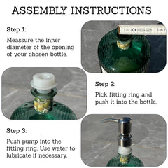 Utilisation simple sur les bouteilles anciennes, pour créer un distributeur élégant.