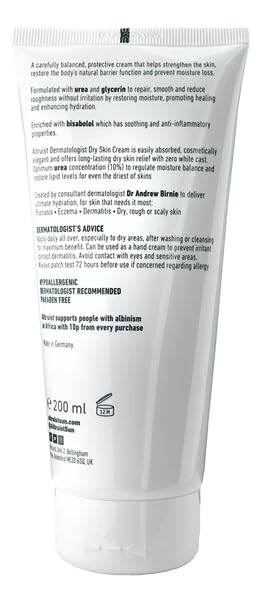 Altruist Dermatologue Crème – application sur les mains pour peau sensible et sèches.