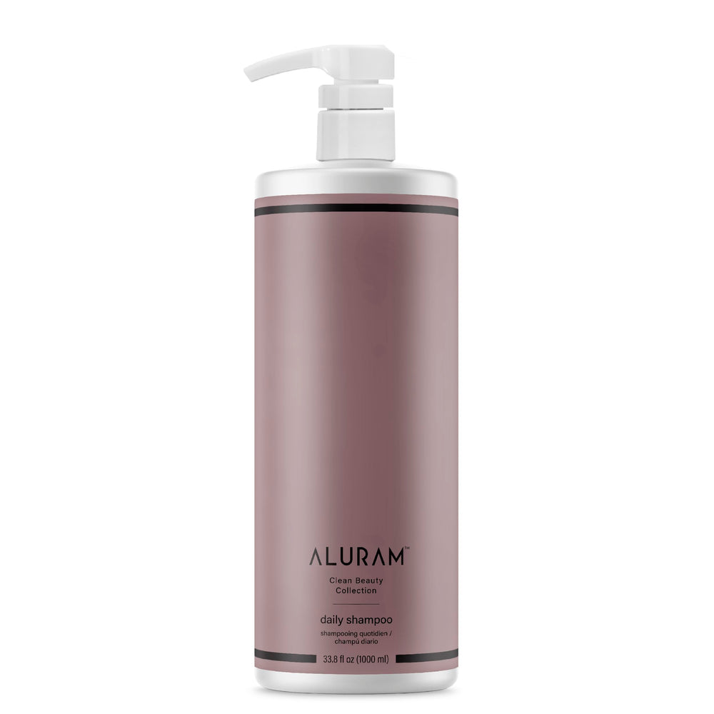 ALURAM Shampoing quotidien à l’eau de coco — bouteille lumineuse pour hydratation durable.