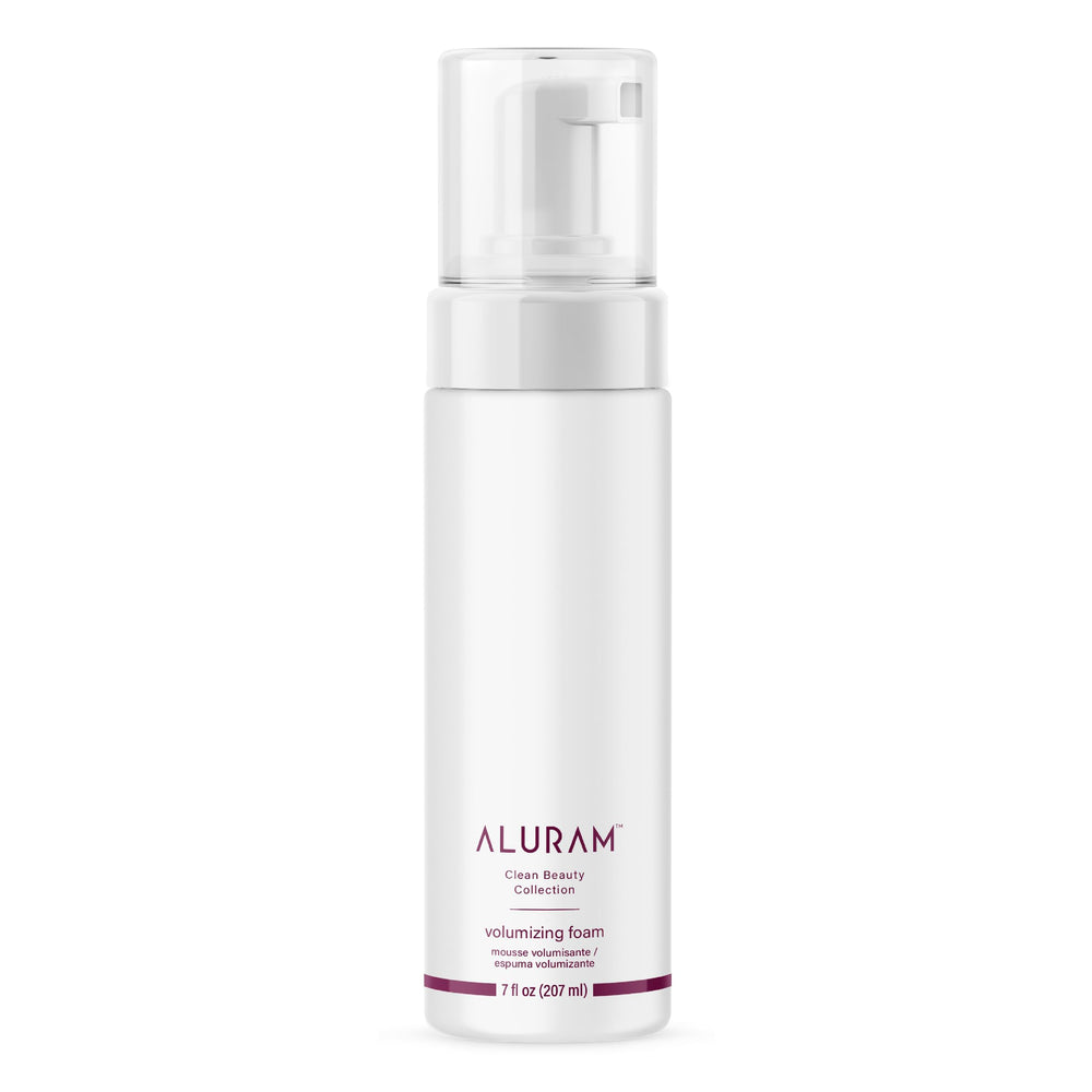 ALURAM Eau de Coco Mousse Volumisante : bouteille en gros plan, volume léger et texture soyeuse.