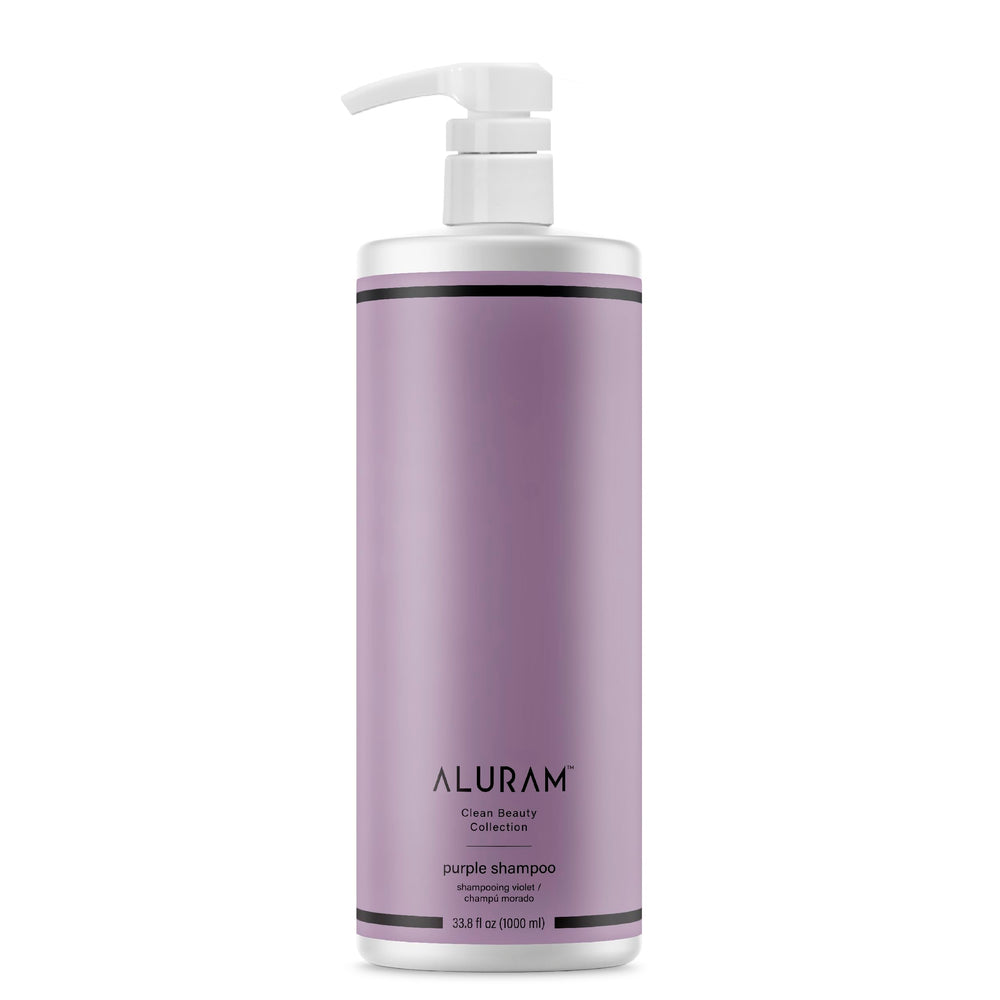 ALURAM Shampoing violet eau de coco, bouteille prête pour hydrater les cheveux.