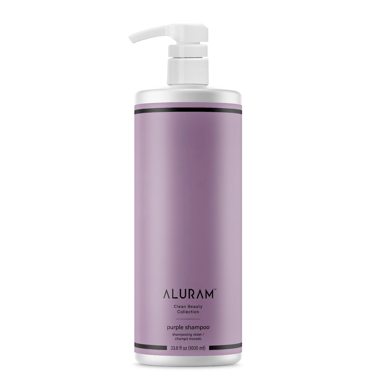 ALURAM Shampoing violet eau de coco, bouteille prête pour hydrater les cheveux.