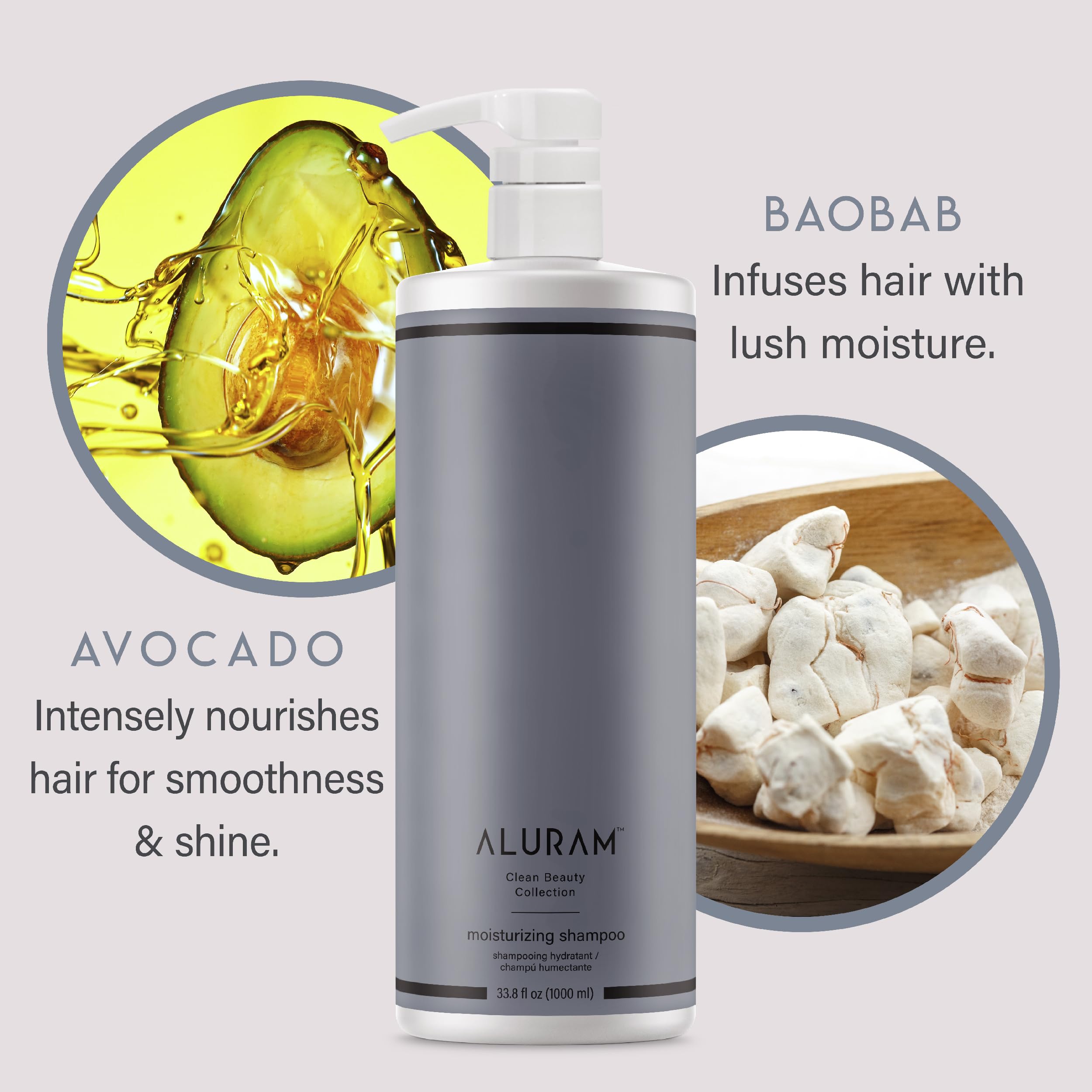 ALURAM Shampoing Eau de Coco – cheveux texturés après lavage, douceur et hydratation renforcées.