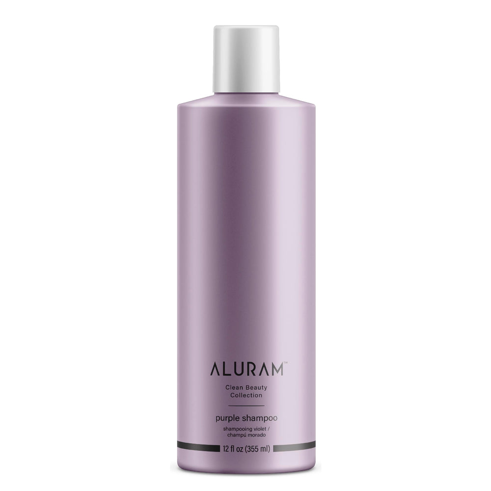ALURAM Shampooing violet eau de coco pour cheveux brillants et hydratés.