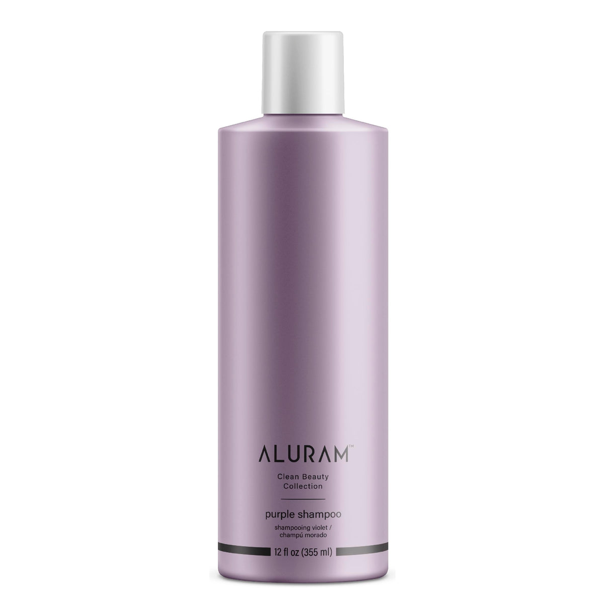 ALURAM Shampooing violet eau de coco pour cheveux brillants et hydratés.