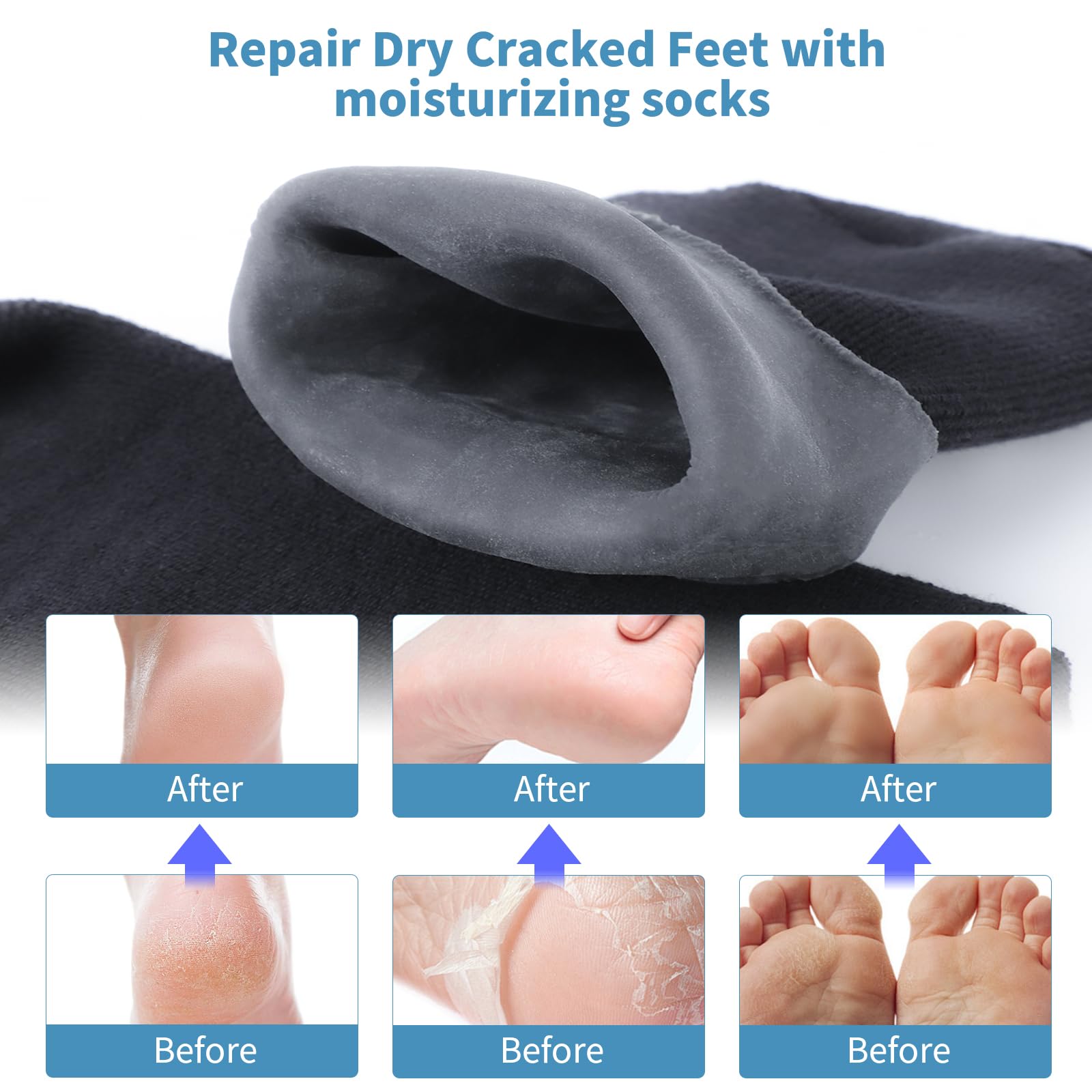 ALUROICE homme portant les chaussettes pour hydratation pratique.