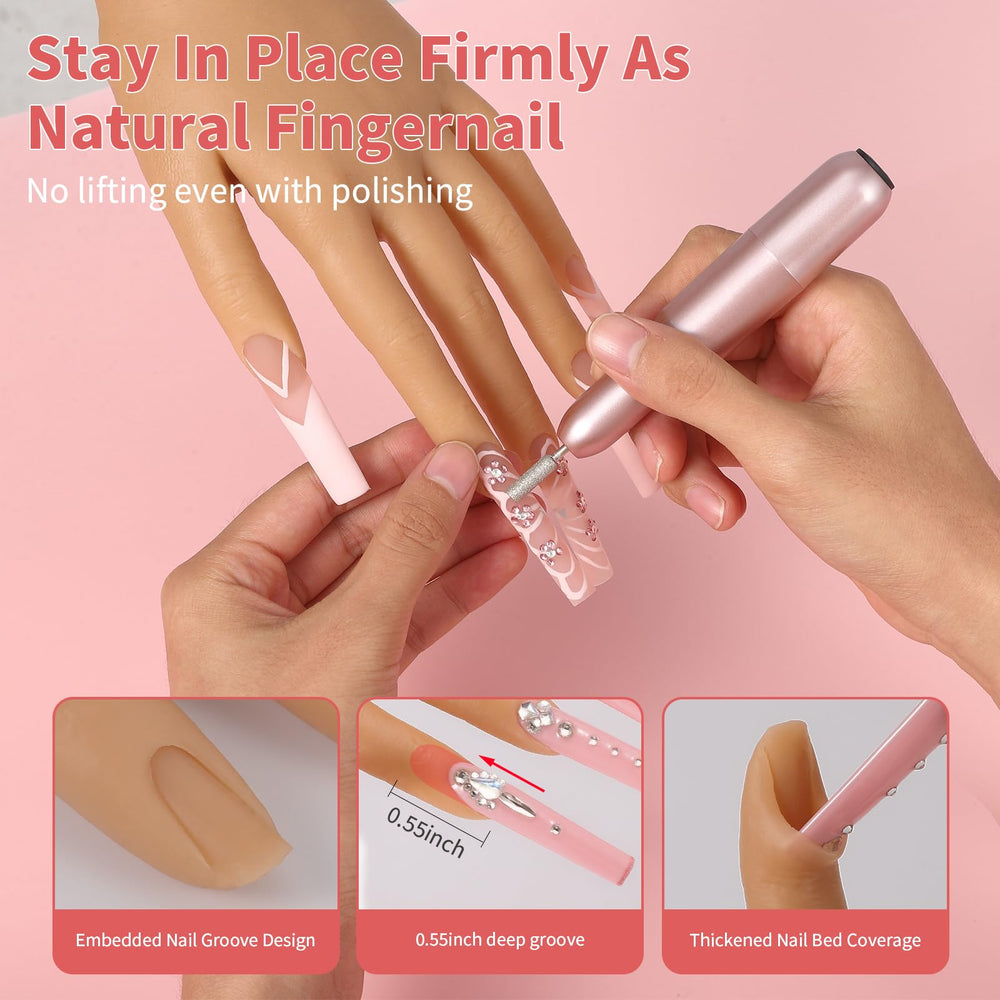 ALUROICE kit-accessoires-ongles-240-pointes-d-ongles, ensemble complet pour entraînement.