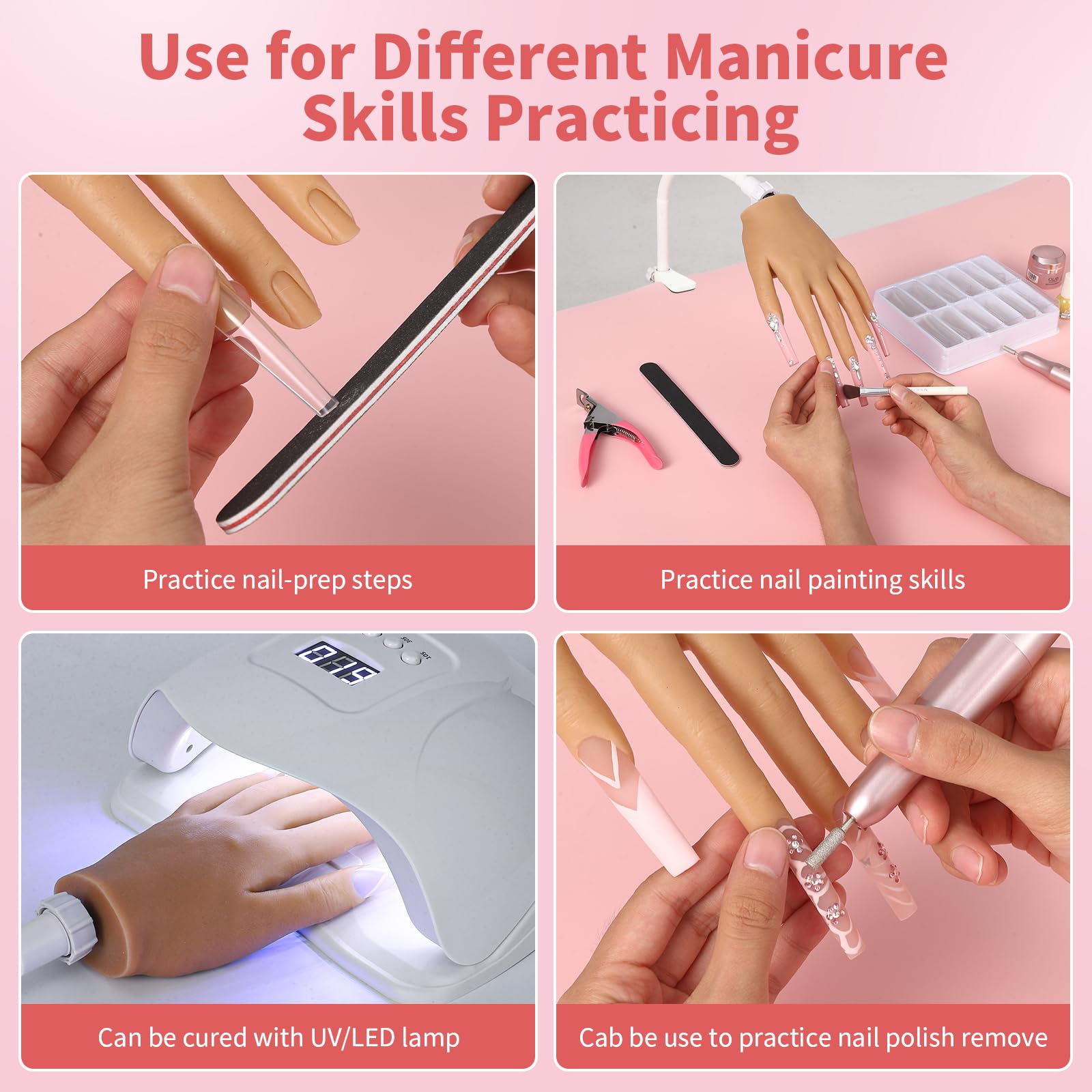ALUROICE main-silicone-nettoyable-eau, nettoyage rapide pour pratique répétée.