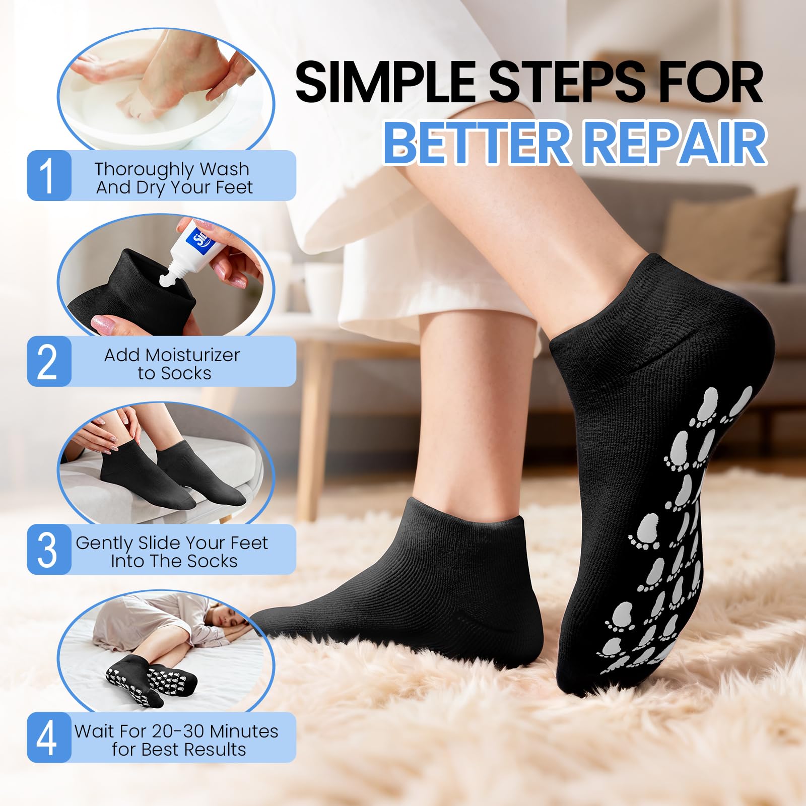 ALUROICE nettoyage facile et réutilisables, entretien rapide des chaussettes.