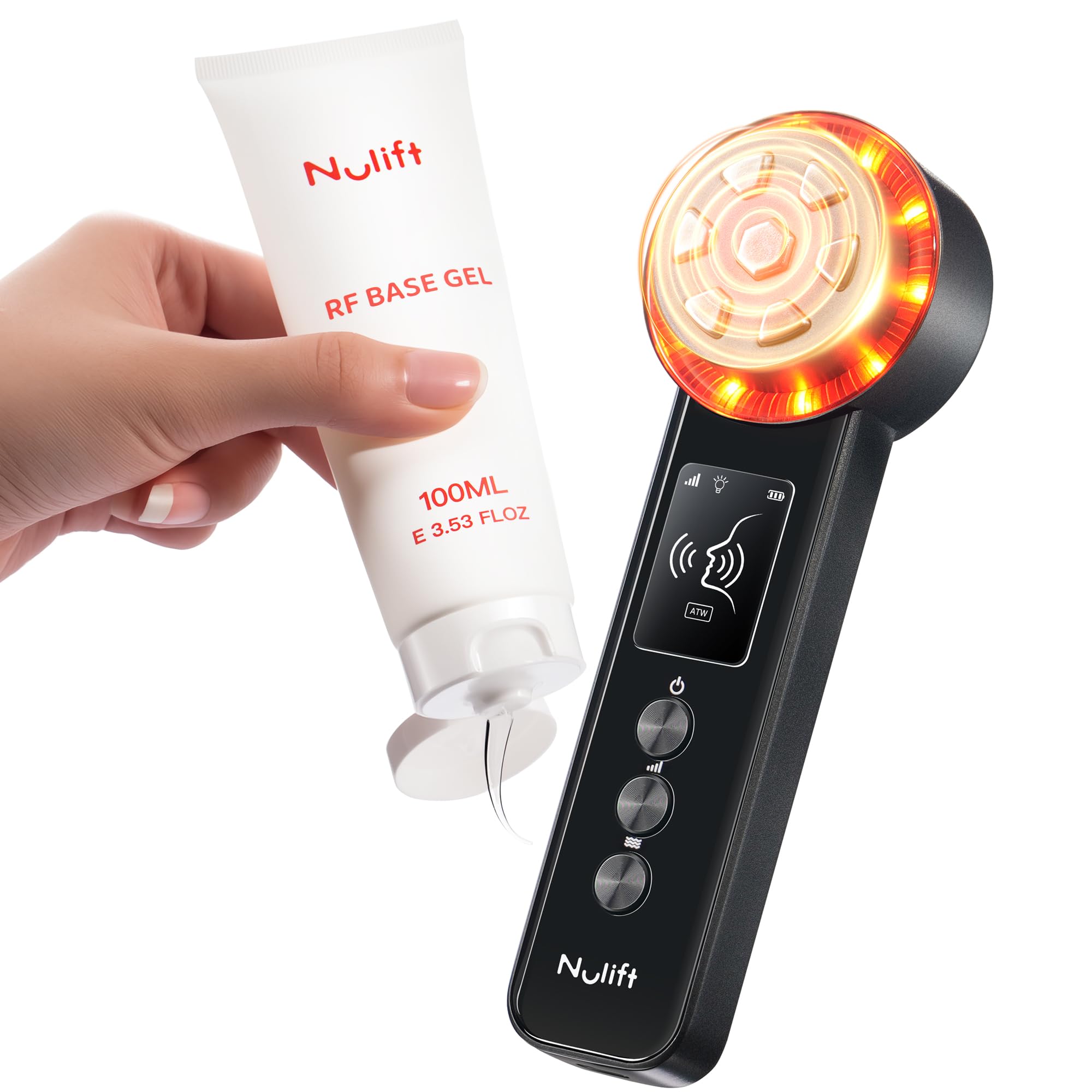 ALUSHEE Nulift: tête frontale RF et lumière rouge pour tonifier la peau.