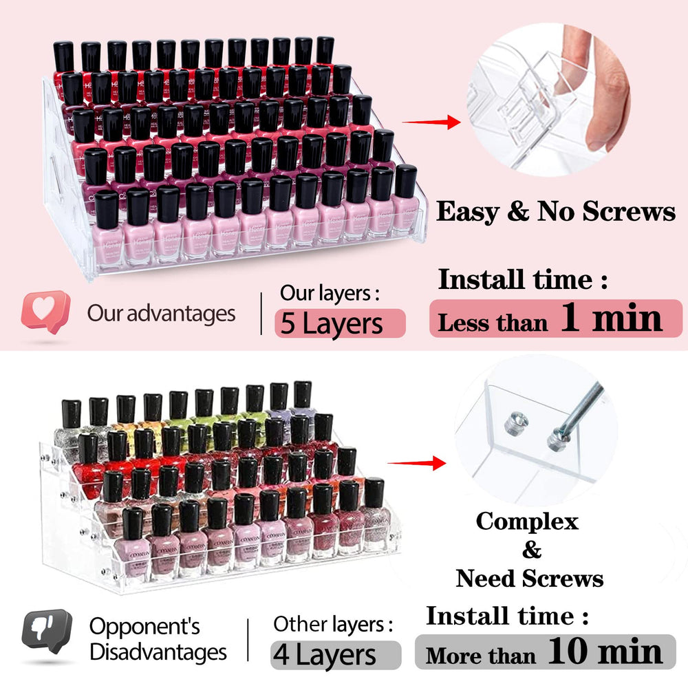 ALUYUYO étagère-acrylique-cosmetiques, présentation claire et accès rapide aux produits.
