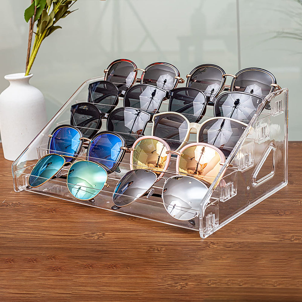 ALUYUYO étagère-lunettes, visibilité boutique et organisation verticale pour vos lunettes.